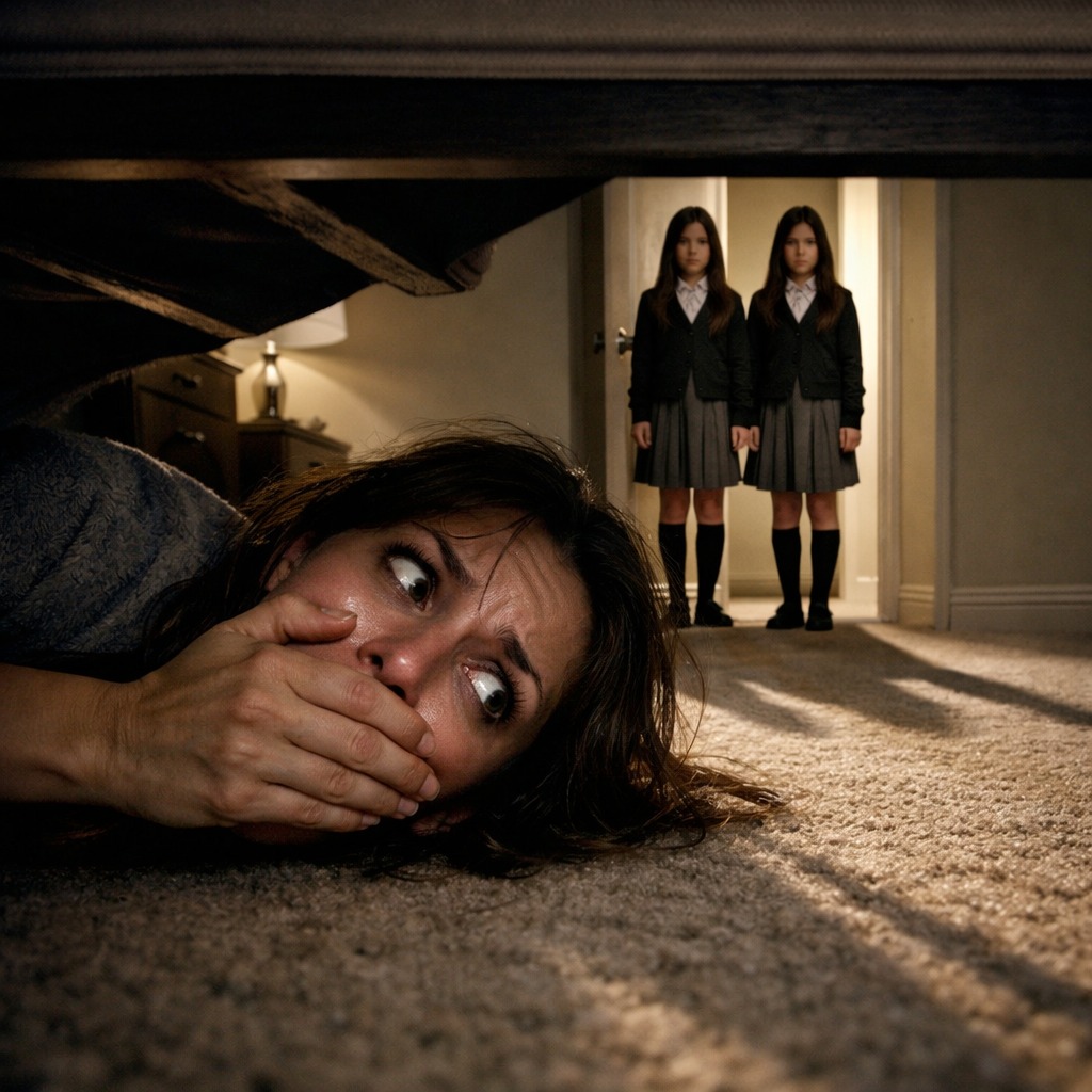 “My neighbor insisted she saw my daughter at home during school hours… so I pretended to leave for work and hid under the bed. Minutes later, I heard multiple footsteps moving down the hallway.” – Part 2