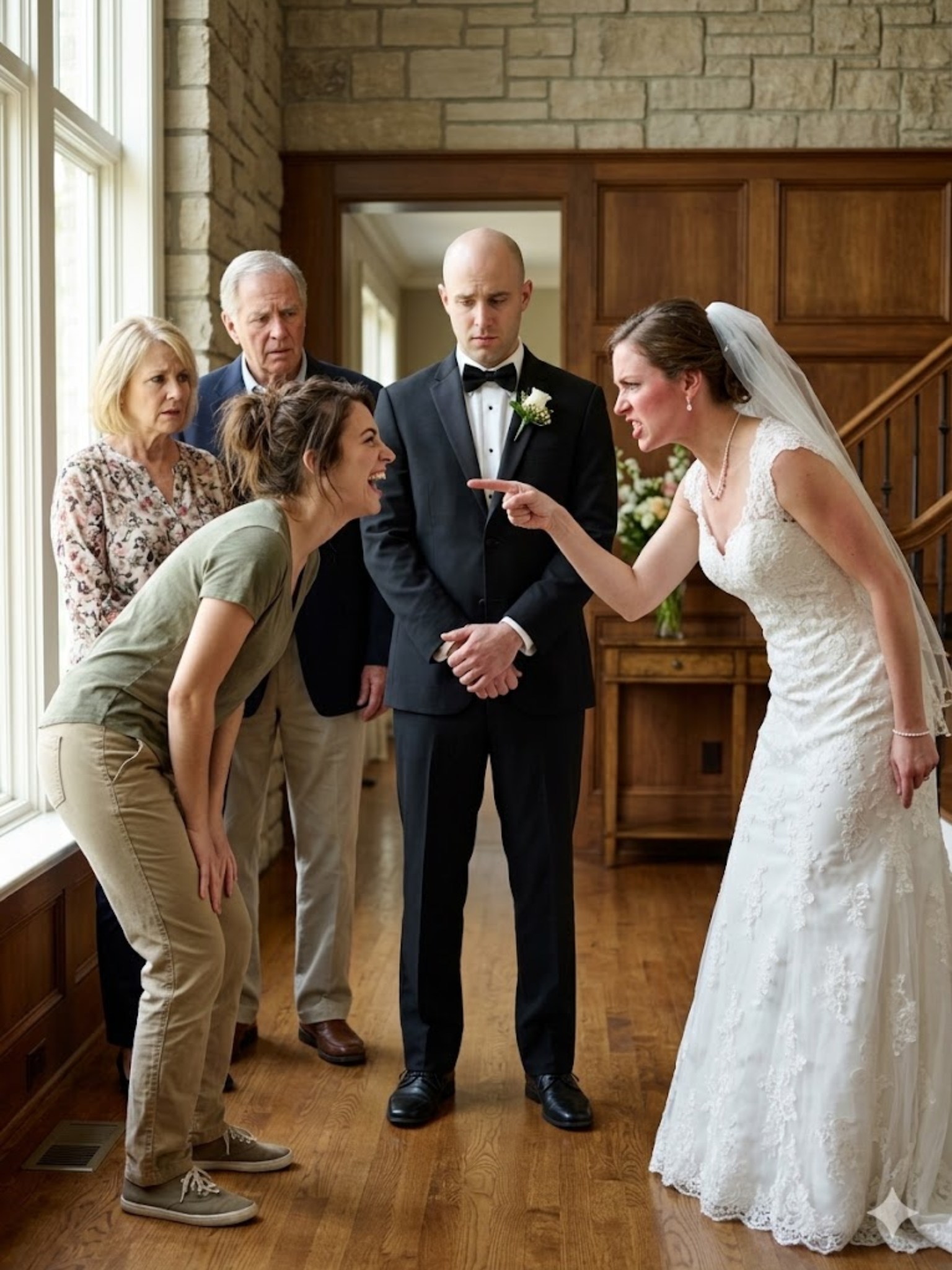 While I was overseas volunteering, my sister stole my wedding dress and married my fiancé for his money—with my parents’ blessing. But when I came home and she proudly introduced her “husband,” I burst out laughing. The man she married was... - News