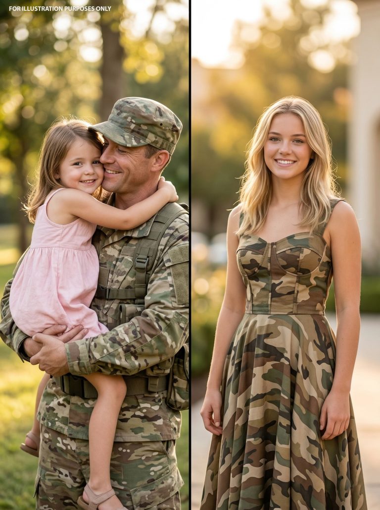 I Created My Prom Dress From My Dad’s Army Uniform To Honor Him — My Stepmom Mocked Me Until A Military Officer Showed Up With A Note That Turned Her Face Pale