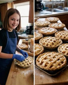 My 14-Year-Old Daughter Made 40 Apple Pies for a Nursing Home — At Dawn, Two Armed Officers Showed Up… and I Knew Something Was Wrong