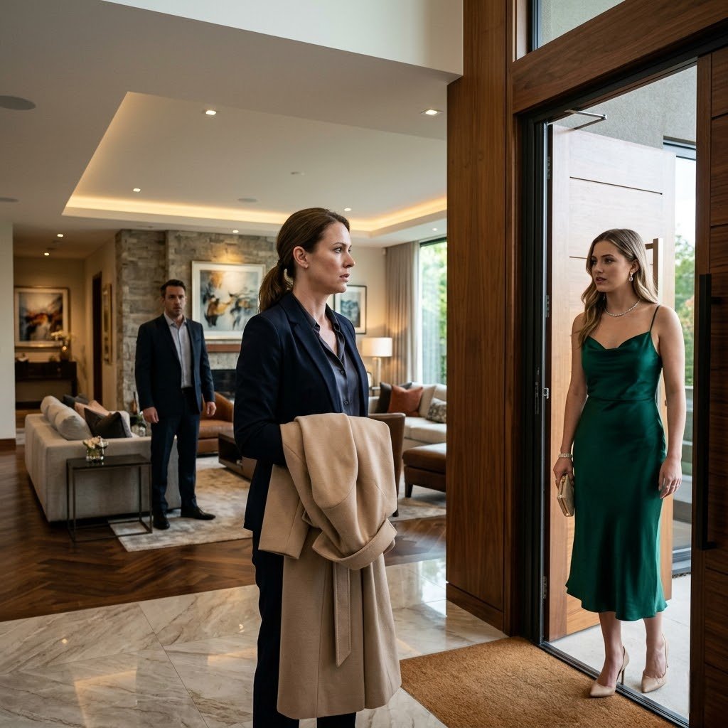 My husband’s mistress rang the doorbell, handed me her coat, and said: “Tell Stephen I’m here.” She thought I was the maid. In my own house. She didn’t know I had been his wife for 12 years, nor that I was the owner of the company where her father worked. Twenty minutes later, Stephen walked in. By nightfall, he was packing his bags. And three weeks later, I made a call that would cost him everything… - News