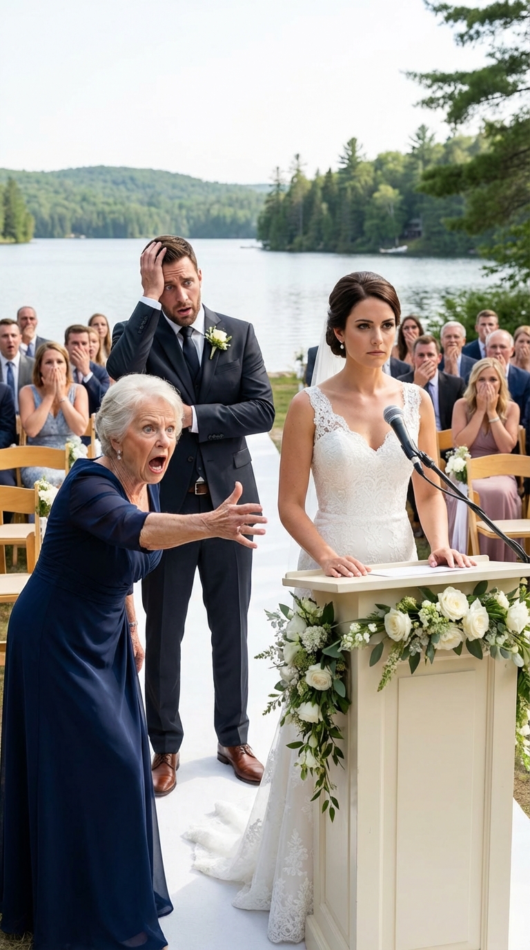 In the middle of my wedding, my mother-in-law-to-be declared: ‘If you don’t forfeit your inheritance rights to the 10 condos, the wedding is off.’ I walked to the microphone and had 3 announcements of my own…