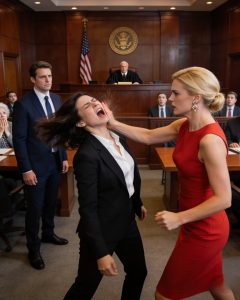 I didn’t say a word when my husband’s mistress slapped me in the courthouse hallway. I didn’t scream. I didn’t cry. I just smiled. My husband looked away and muttered, “Just let it go.” They thought I was weak. They thought I was finished. What they didn’t know… was that in a few minutes, they would pay for everything.