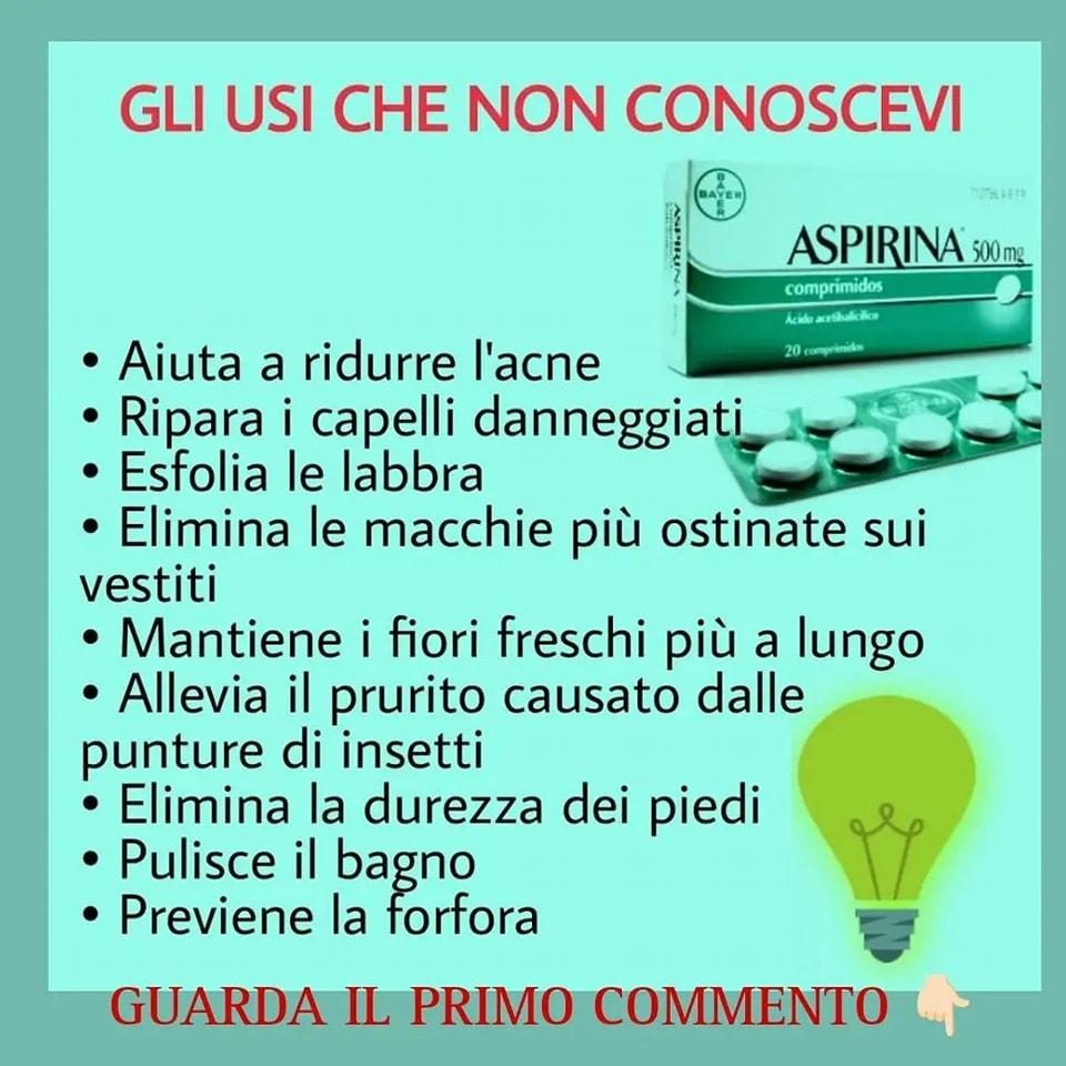 6 modi sorprendenti per utilizzare l’aspirina che probabilmente sapevi (1 / 2)