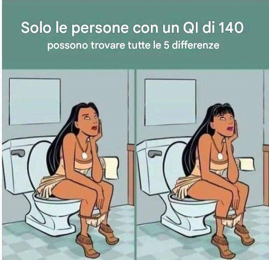 Test: Solo una persona con un QI di 140 può trovare le 5 differenze…
