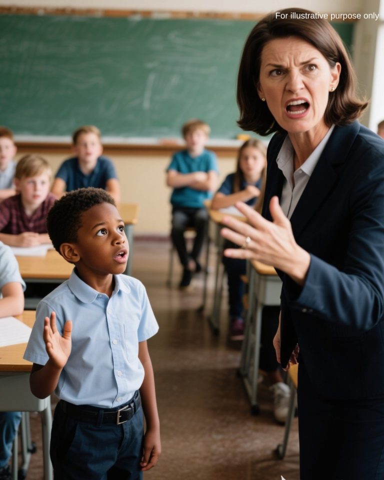 The Black Boy Was Bullied by His Teacher and Classmates for “Lying” About His Father — Until a Man in a “Special” Uniform Walked Into the School and Silenced Everyone