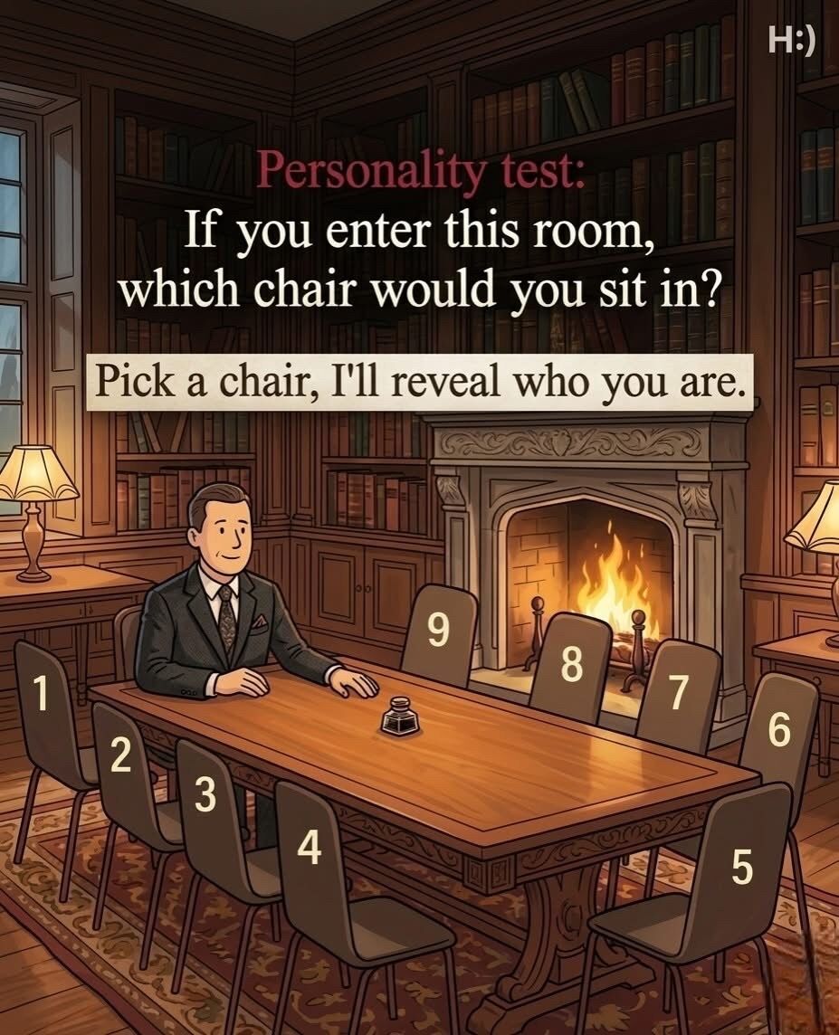The question “Where will you sit?” seems simple but can shape social experiences at a table. Seat choices influence conversations, comfort, and interaction with others. Throughout history shared meals have symbolized connection and community. Whether sitting in the center, corner, or head of the table, what truly matters is presence, openness, and the willingness to connect. 🍽️