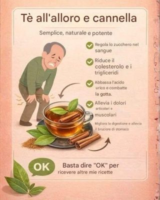 Tè all'alloro e cannella. Perché è così potente? Per continuare a ricevere le mie ricette, basta dire... Grazie!