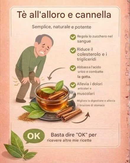 Tè all'alloro e cannella. Perché è così potente? Per continuare a ricevere le mie ricette, basta dire... Grazie!