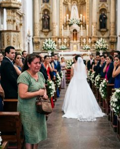 She Hid in an Old Green Dress—Then the Bride Stopped the Wedding