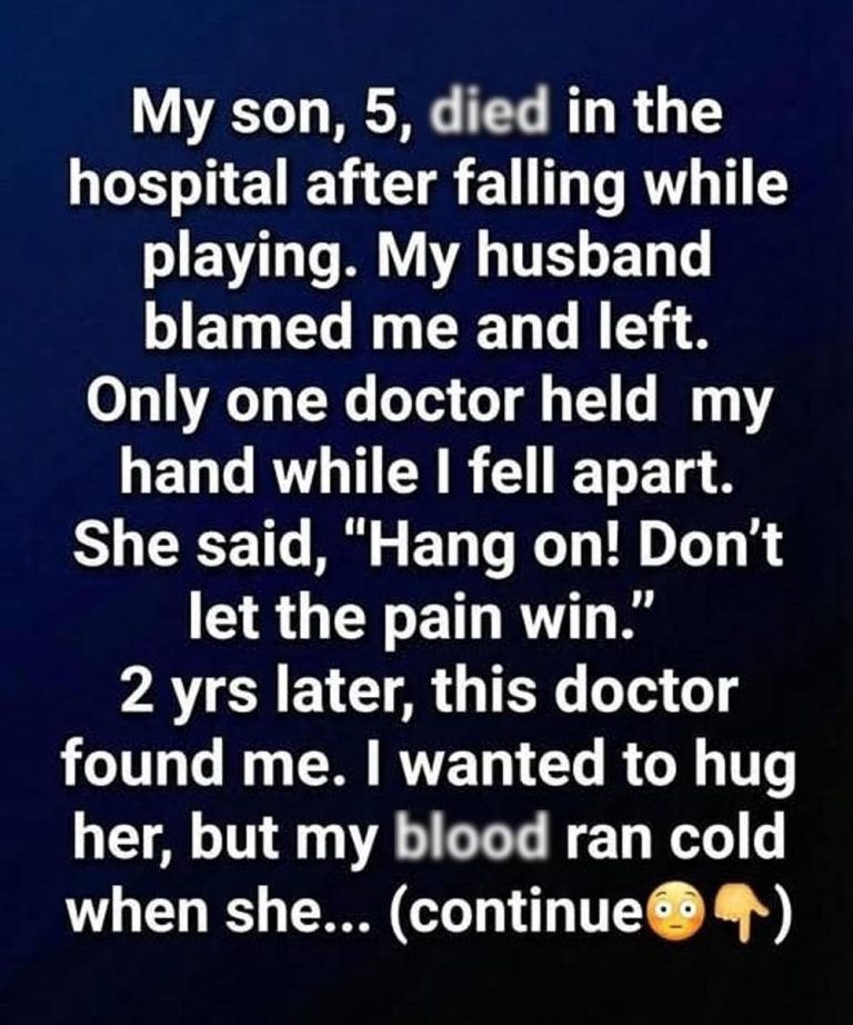 The doctor who held my hand! A story of loss, healing, and hope!