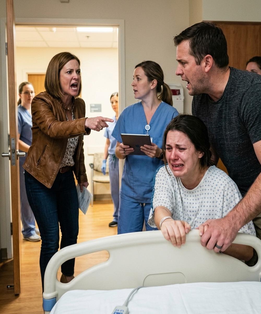 While I was in labor, my sister-in-law burst into the delivery room screaming that the baby wasn’t her brother’s.