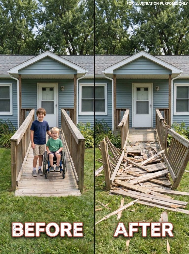 My Son Built a Ramp for the Neighbor’s Boy — An Entitled Woman Tore It Down… but Karma Didn’t Keep Her Waiting