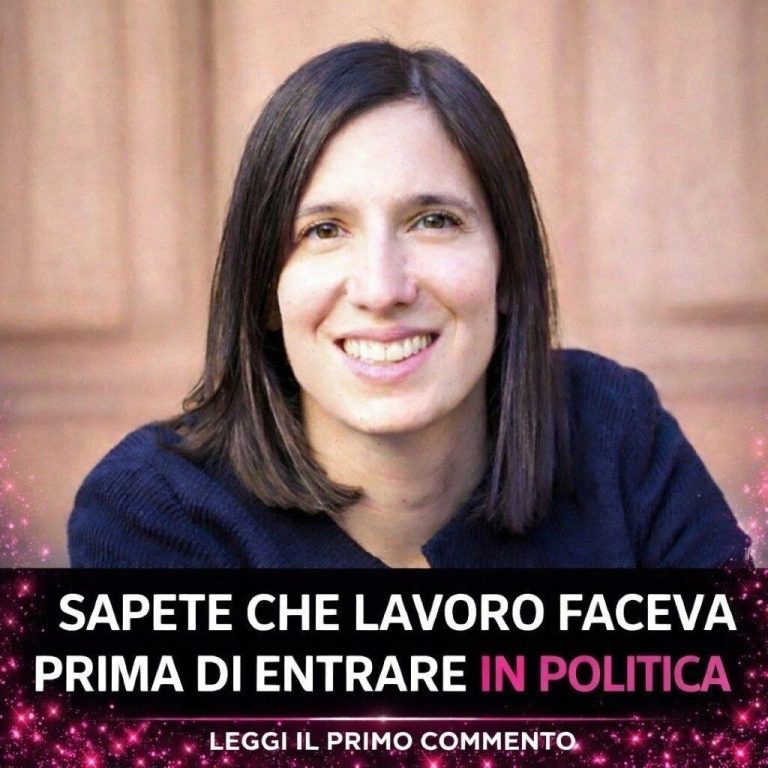 Sapete che lavoro faceva la Schlein? Faceva la b.. Altro...