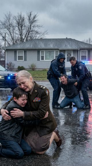 At 3 a.m., my grandson appeared at my door—mud-streaked, trembling, terror in his eyes. “Please, save me,” he whispered. “Dad hit me… because I saw something.” I pulled him inside, warmed him up, and called my son-in-law. His reply was a threat: “Send him back now, or disappear from this house.” I said no and locked the door. By sunrise, sirens wailed and I was accused of kidnapping. He thought I’d break. He was about to learn who I really was.