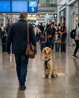 I was returning from a business trip when, in the airport waiting room, I suddenly saw the dog I had lost years ago.
