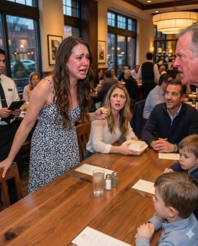“Your kids can eat when you get home,” my dad said, tossing them napkins while my sister boxed $72 pasta for her boys. Her husband laughed, “Feed them first next time.” I just said, “Got it.” When the waiter returned, I stood up and said…