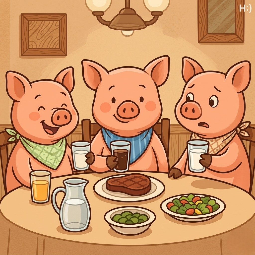 Three Little Pigs Go Out to Dinner: A Whimsical Tale of Adventure, Mischief, and Unexpected Surprises—Follow the Beloved Characters as Their Night Unfolds With Laughter, Challenges, and Lessons, Revealing How Classic Stories Can Take Bold, Humorous Twists That Capture Imagination, Entertain All Ages, and Turn Familiar Fairytales Into Unforgettable New Adventures